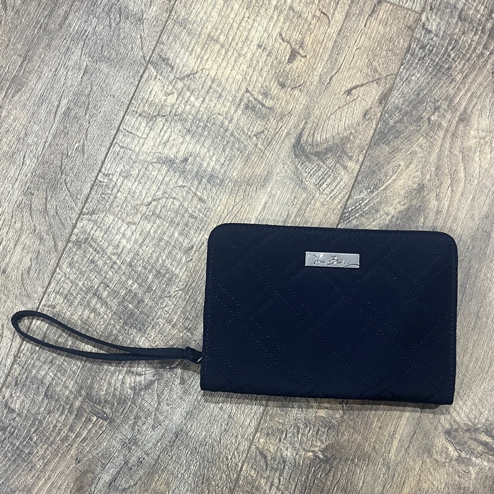 Vera Bradley Navy Quilted Wristlet